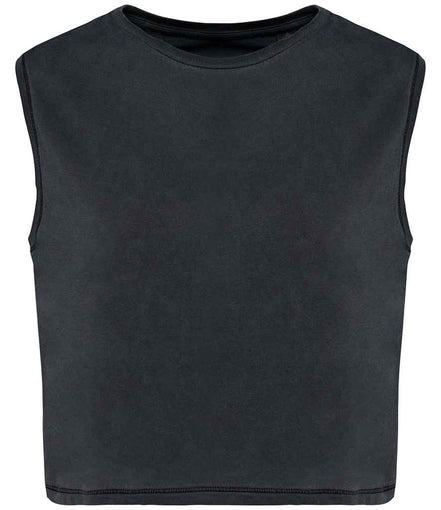 Organic Faded Cropped Tank Top: Women's