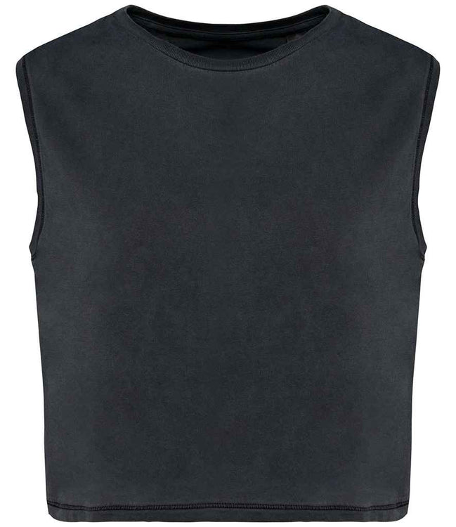 Organic Faded Cropped Tank Top: Women's