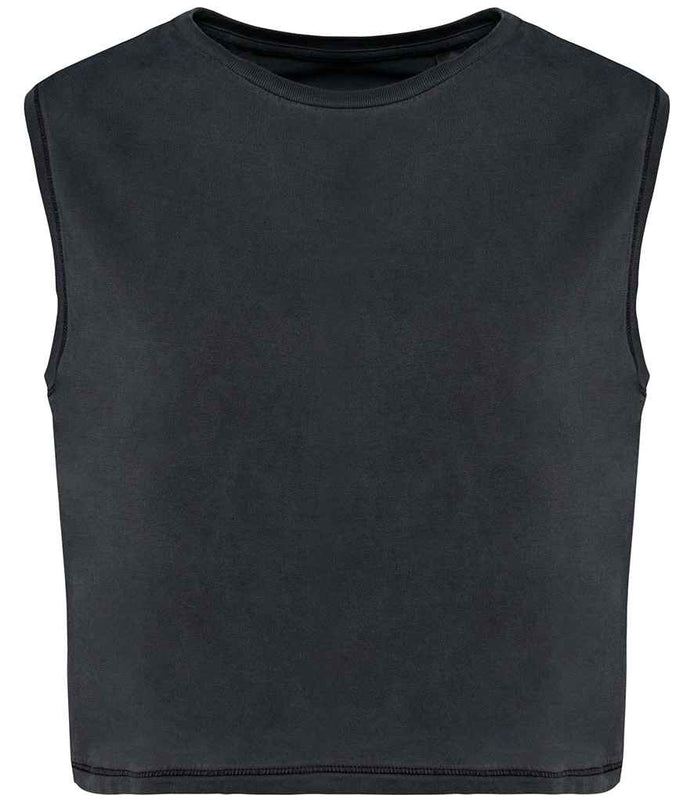 Organic Faded Cropped Tank Top: Women's