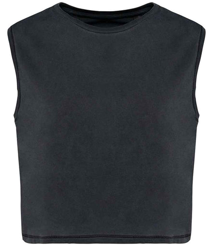 Organic Faded Cropped Tank Top: Women's