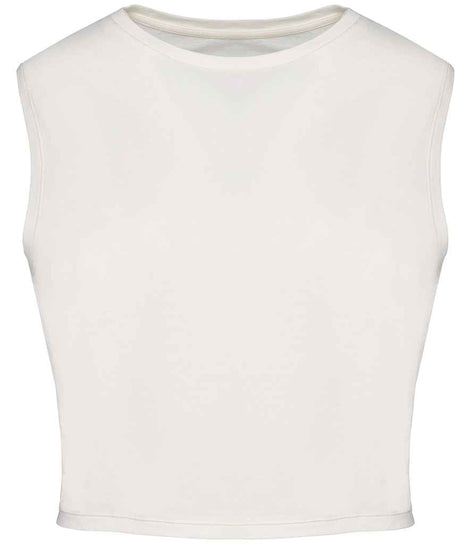 Organic Faded Cropped Tank Top: Women's