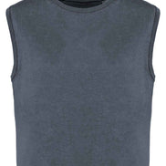 Organic Faded Cropped Tank Top: Women's