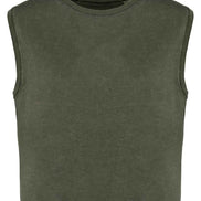 Organic Faded Cropped Tank Top: Women's