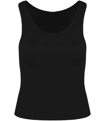 Organic Cotton Ribbed Tank Top: Womens