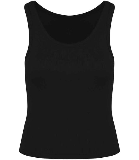 Organic Cotton Ribbed Tank Top: Womens