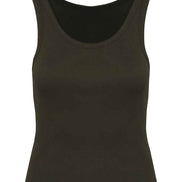 Organic Cotton Ribbed Tank Top: Womens