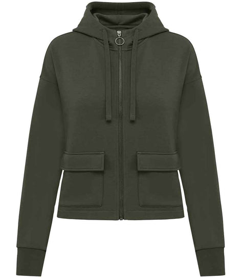Organic Full Zip Hooded Sweatshirt: Women's