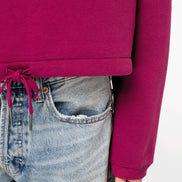 Organic Oversized Cropped Sweatshirt: Women's