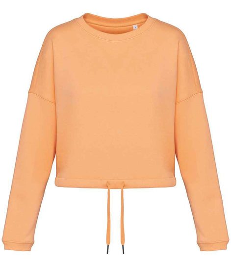 Organic Oversized Cropped Sweatshirt: Women's