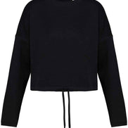 Organic Oversized Cropped Sweatshirt: Women's