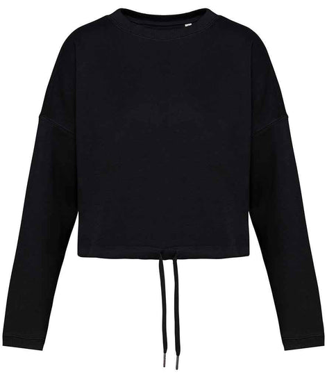 Organic Oversized Cropped Sweatshirt: Women's