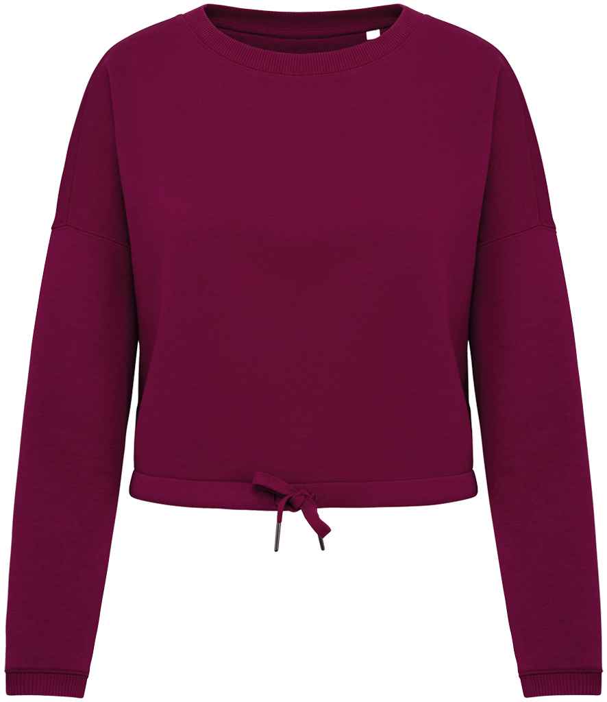 Organic Oversized Cropped Sweatshirt: Women's