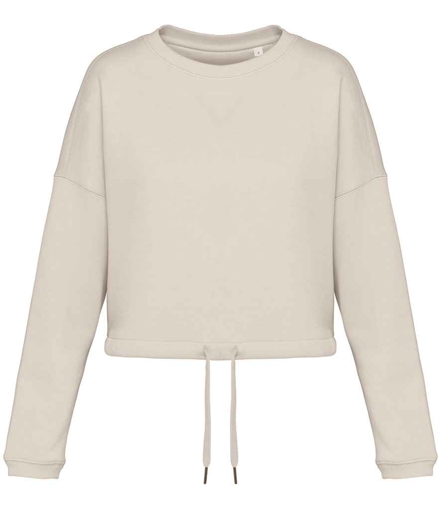 Organic Oversized Cropped Sweatshirt: Women's