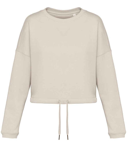 Organic Oversized Cropped Sweatshirt: Women's