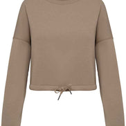 Organic Oversized Cropped Sweatshirt: Women's