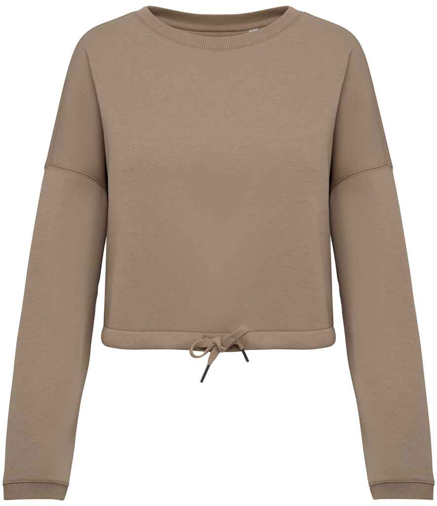 Organic Oversized Cropped Sweatshirt: Women's