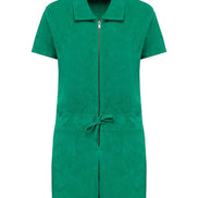Organic Towel-Feel Zipped Jumpsuit: Women's