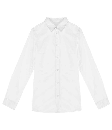 Organic Washed Long Sleeve Shirt: Ladies