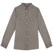 Organic Washed Long Sleeve Shirt: Ladies