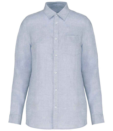 Linen Long Sleeve Shirt: Women's