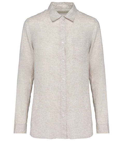 Linen Long Sleeve Shirt: Women's
