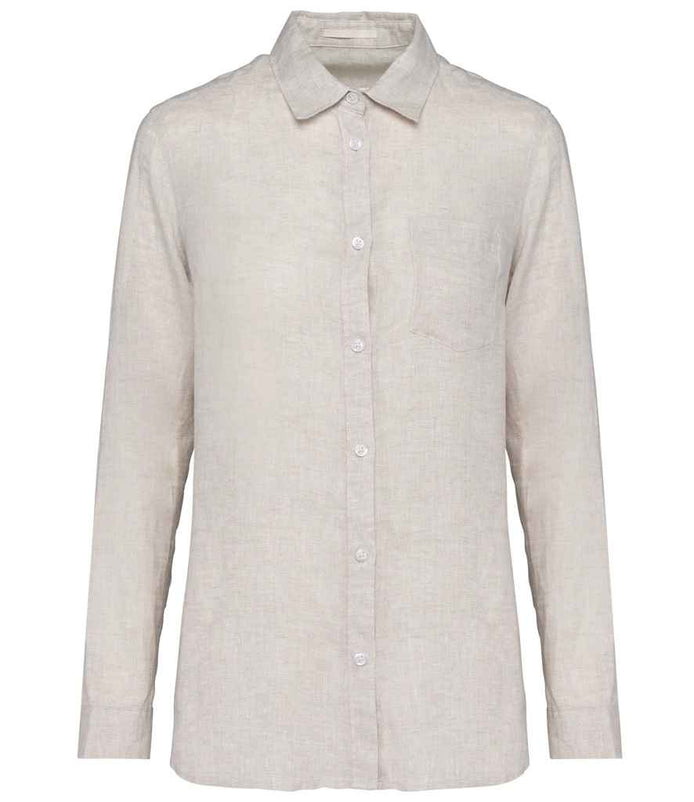Linen Long Sleeve Shirt: Women's