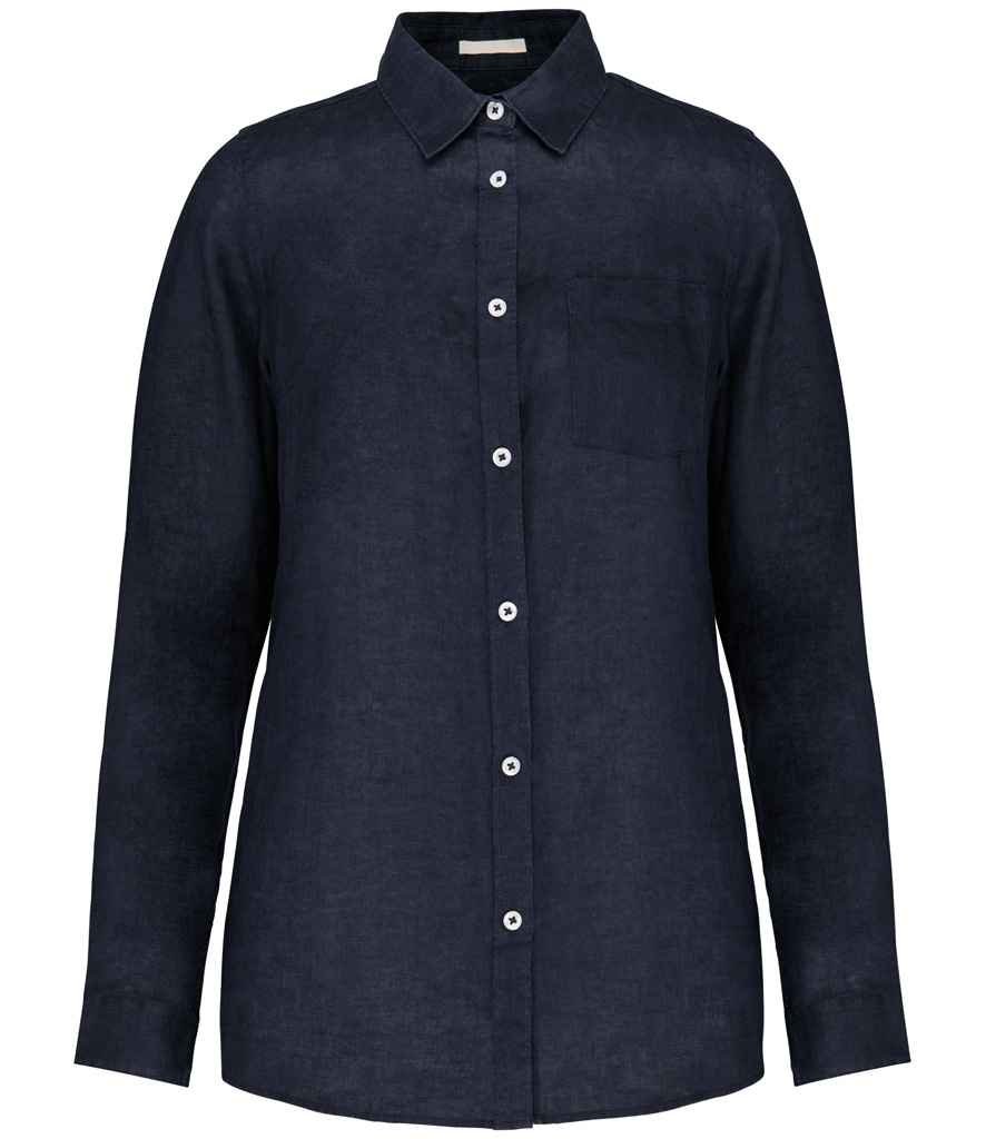Linen Long Sleeve Shirt: Women's