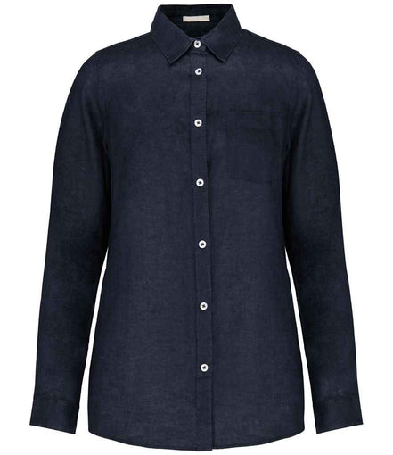 Linen Long Sleeve Shirt: Women's