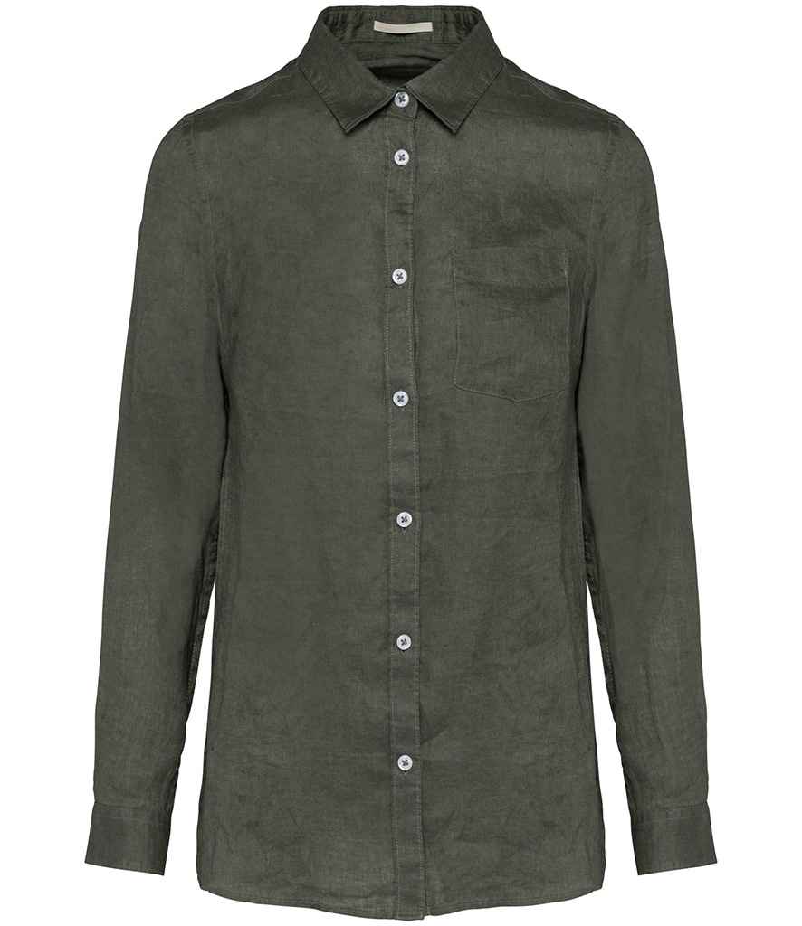 Linen Long Sleeve Shirt: Women's