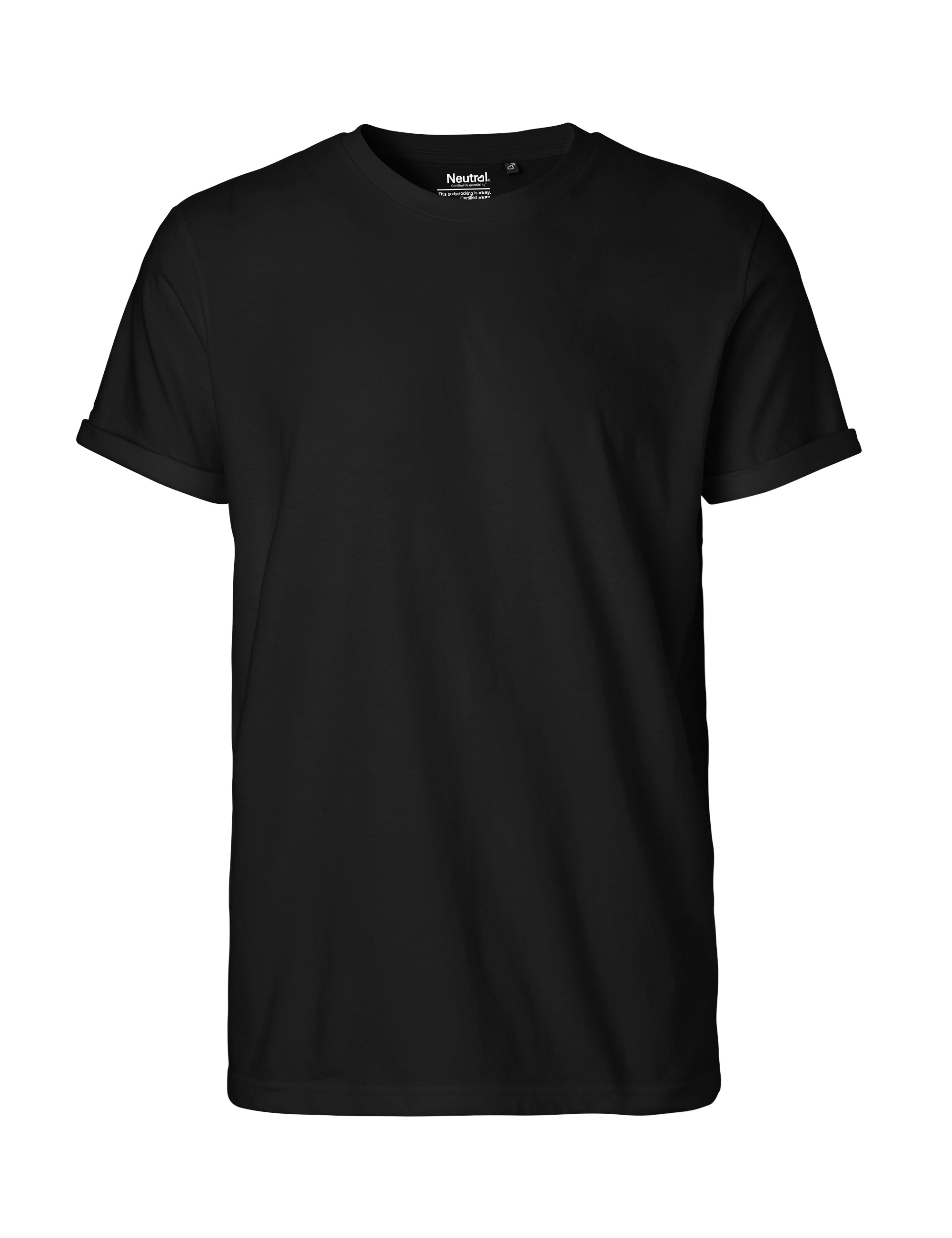Fairtrade Organic Rolled Sleeve T-Shirt: Men's