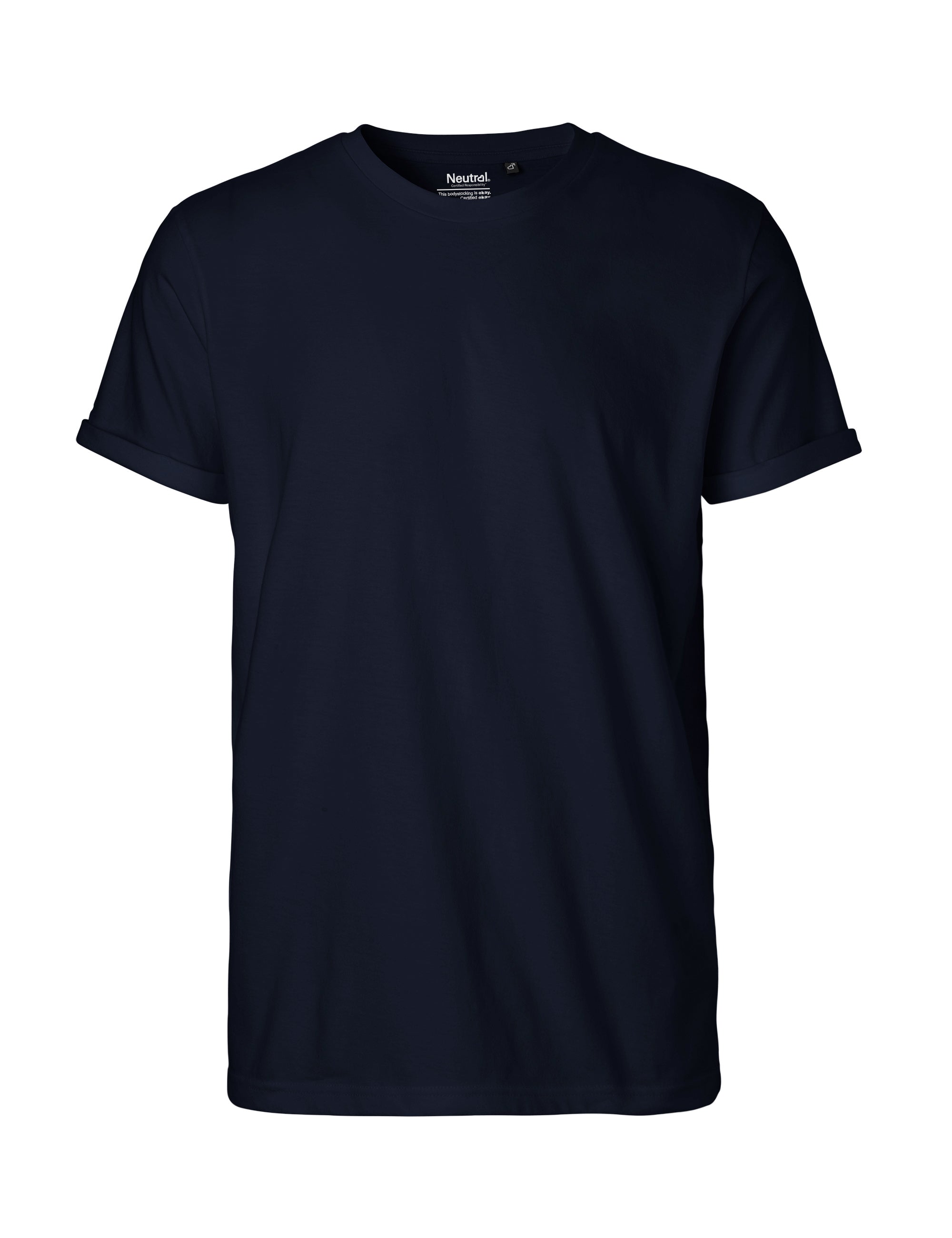 Fairtrade Organic Rolled Sleeve T-Shirt: Men's