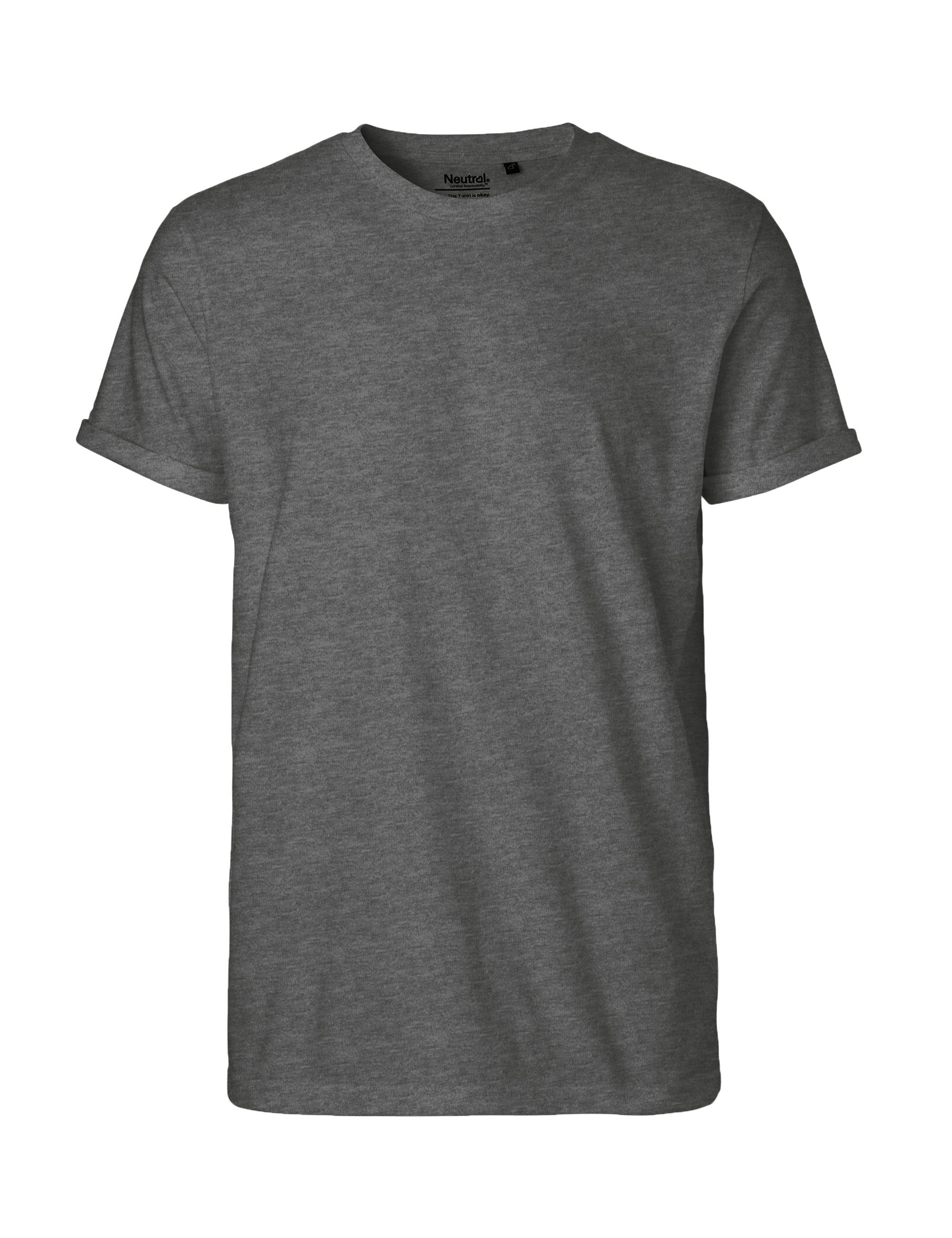 Fairtrade Organic Rolled Sleeve T-Shirt: Men's