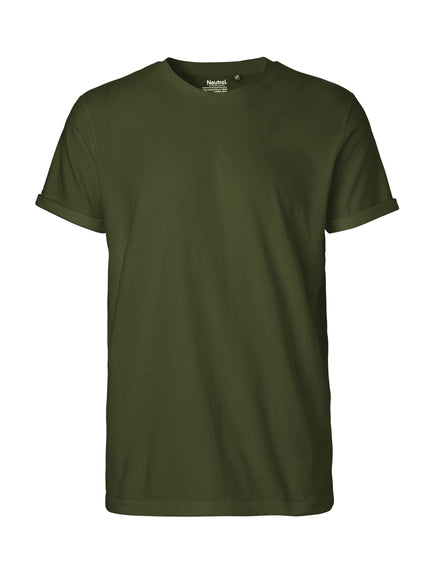 Fairtrade Organic Rolled Sleeve T-Shirt: Men's