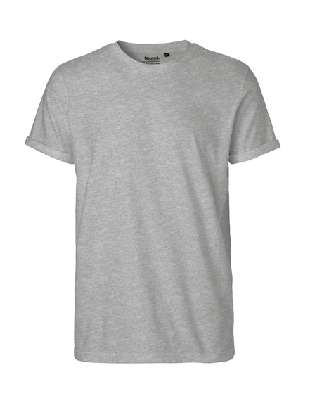 Fairtrade Organic Rolled Sleeve T-Shirt: Men's