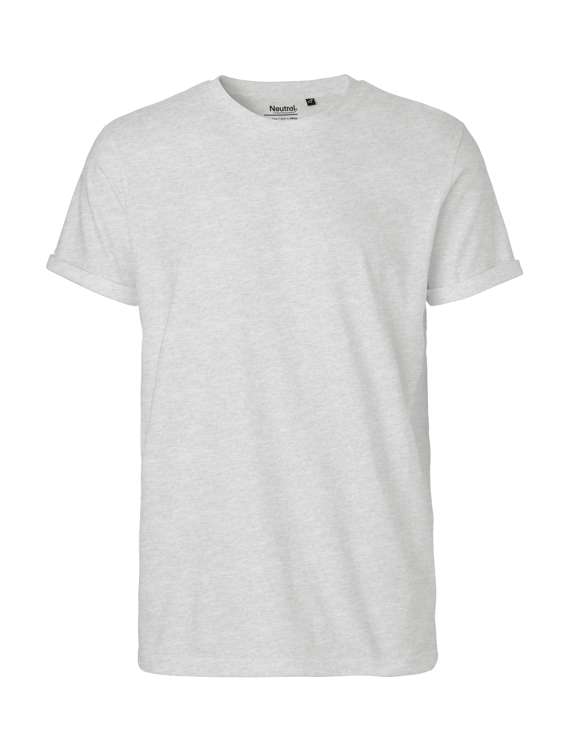 Fairtrade Organic Rolled Sleeve T-Shirt: Men's