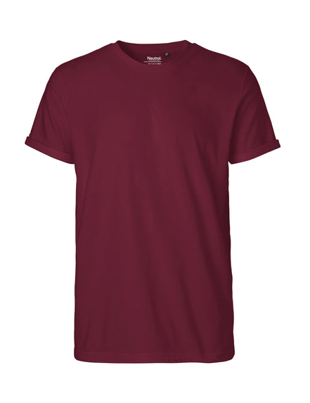 Fairtrade Organic Rolled Sleeve T-Shirt: Men's