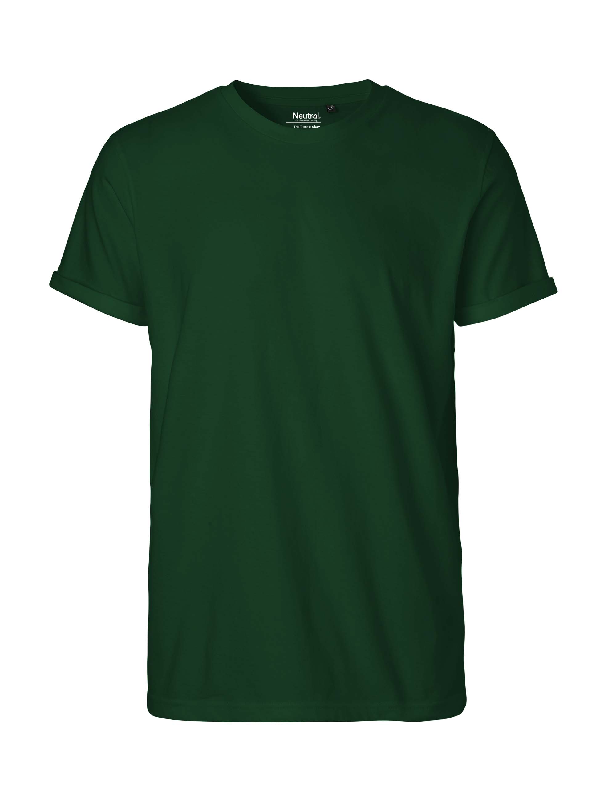 Fairtrade Organic Rolled Sleeve T-Shirt: Men's