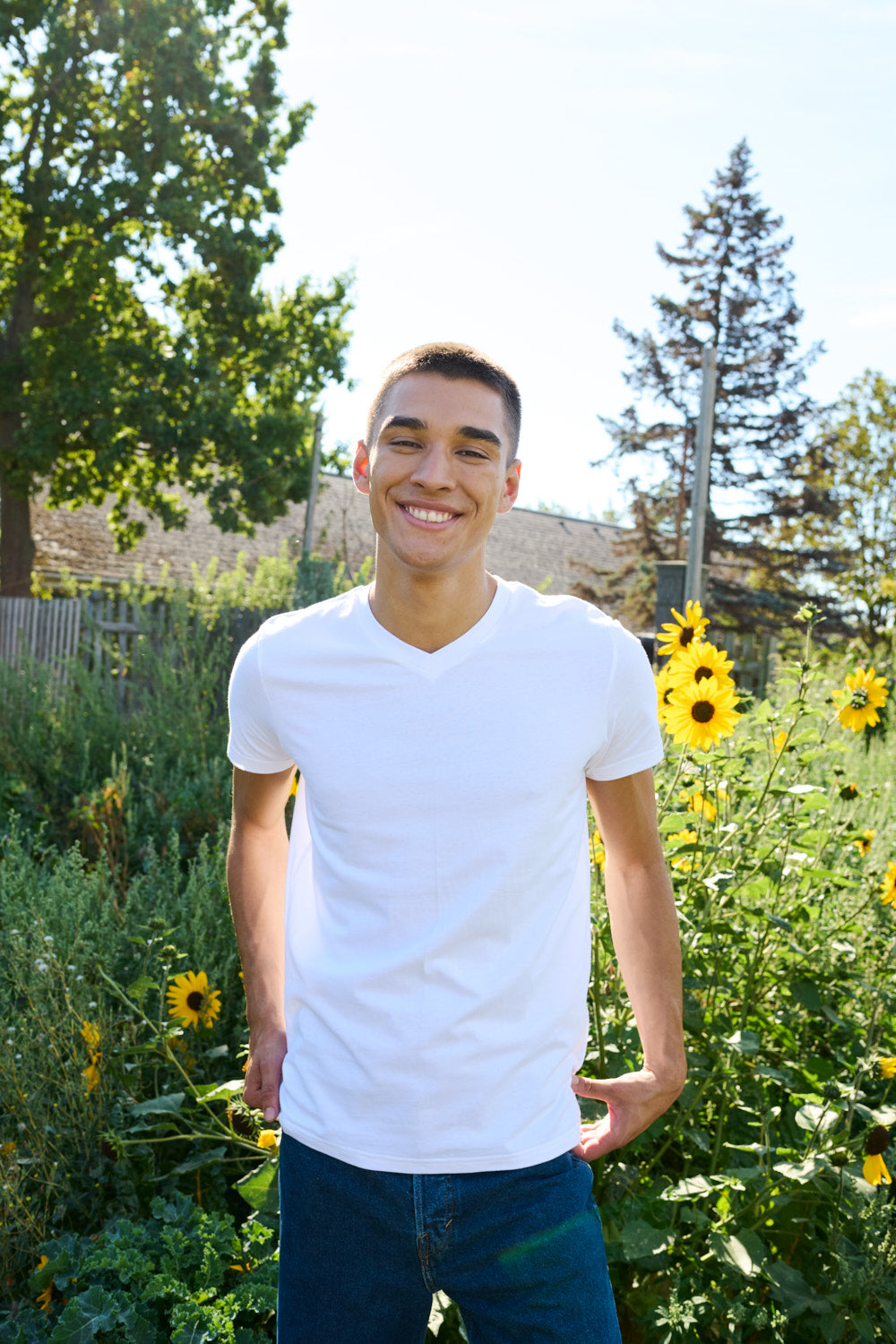 Fairtrade Organic V-Neck T-Shirt: Men's