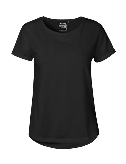 Fairtrade Organic Roll Up Sleeve T-Shirt: Women's