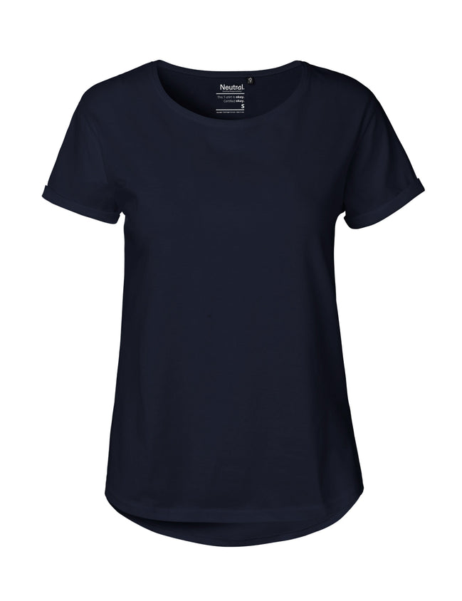 Fairtrade Organic Roll Up Sleeve T-Shirt: Women's