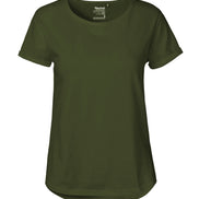 Fairtrade Organic Roll Up Sleeve T-Shirt: Women's