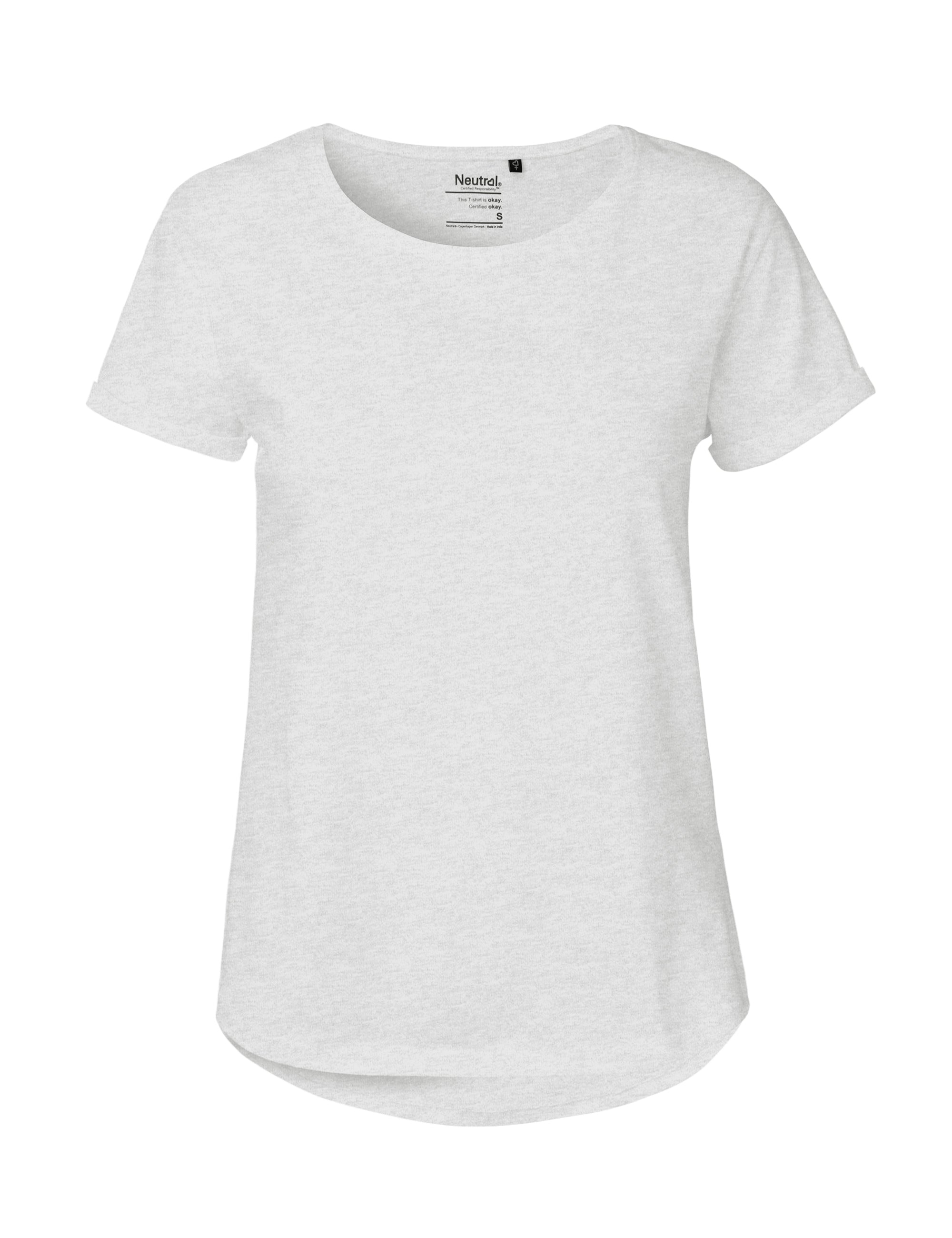 Fairtrade Organic Roll Up Sleeve T-Shirt: Women's