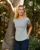 Fairtrade Organic Roll Up Sleeve T-shirt: Womens