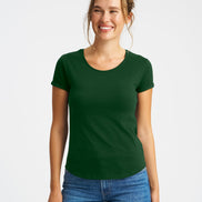 Fairtrade Organic Roll Up Sleeve T-Shirt: Women's