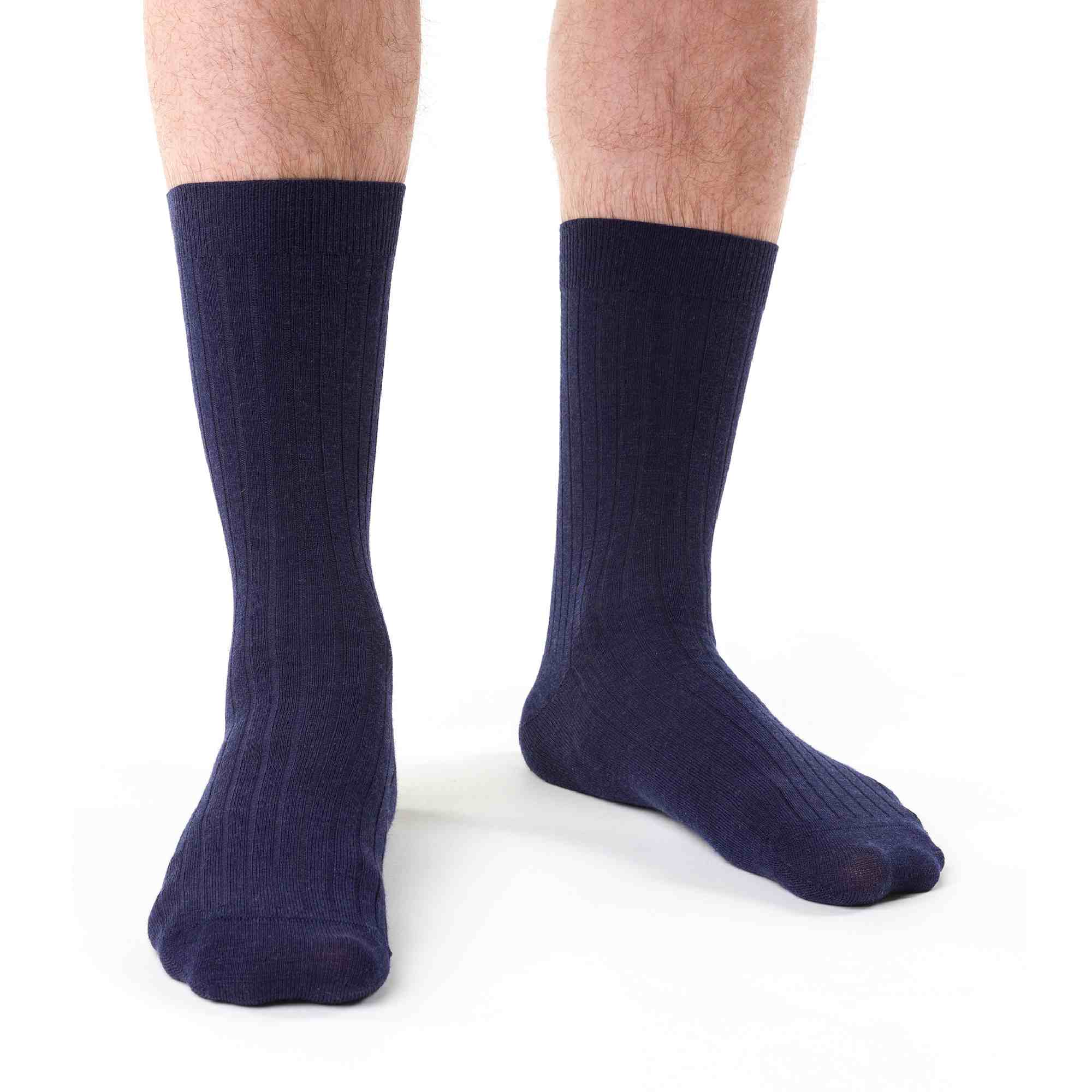 1 Pack Men's Non Elastic Merino Wool Socks