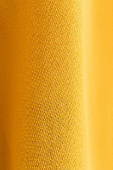 Octavia Crepe Petal Collar Blouse - Mustard