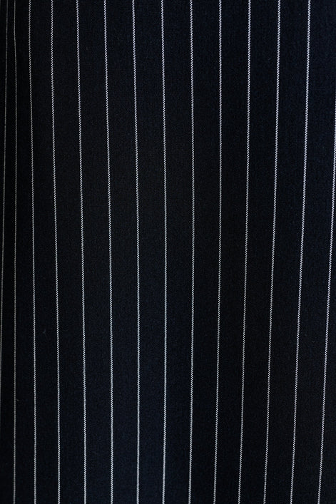 Tilde Navy Pinstripe Straight Leg Trouser