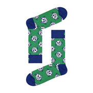 1 Pack Men's & Ladies Cotton Green Cat Design Socks