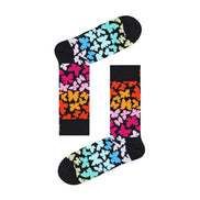 1 Pack Unisex Cotton Bright Colourful Butterfly Design Socks