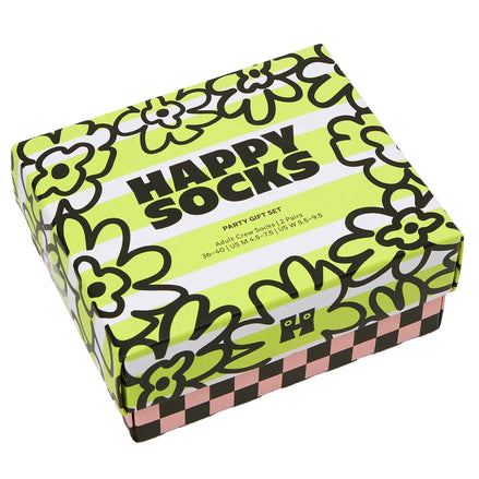 2 Pack Colourful Party Socks Giftbox Set for Men and Women